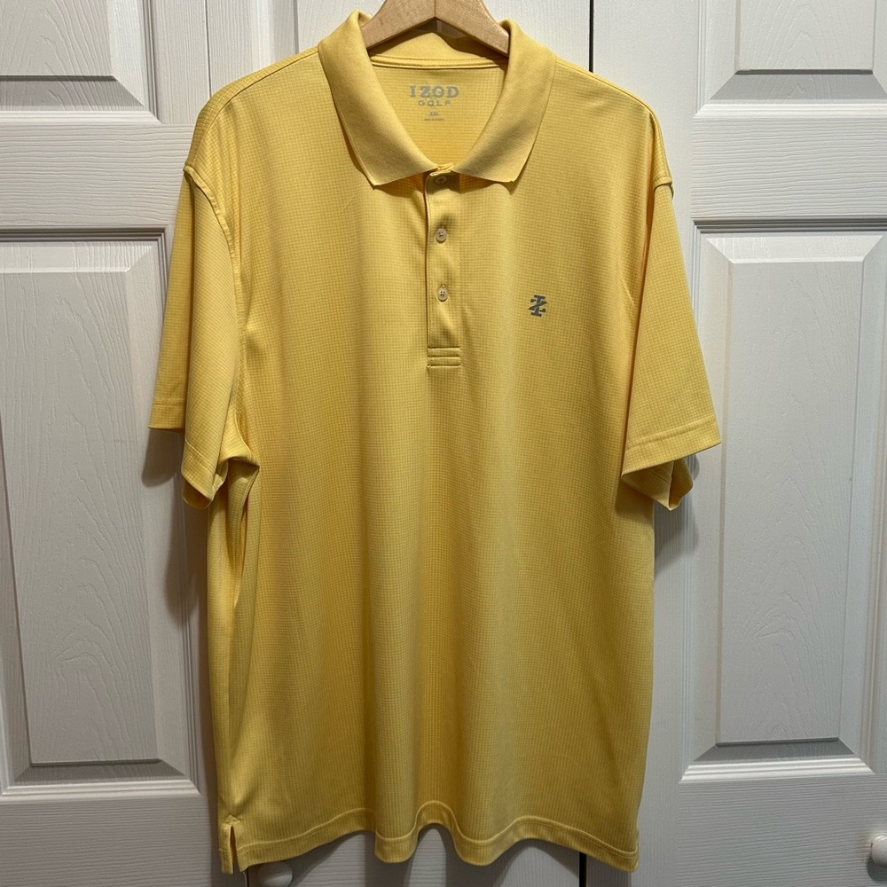 Men's IZOD Golf Polo Shirt, Yellow, Size XXL
